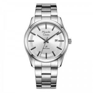 Alexandre Christie AC 1027 Silver White Man Steel MDBSSSLBA